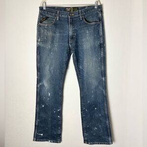 Ariat Rebar Straight Leg Jean DuraStretch Stackable Workwear 34/32 Stained